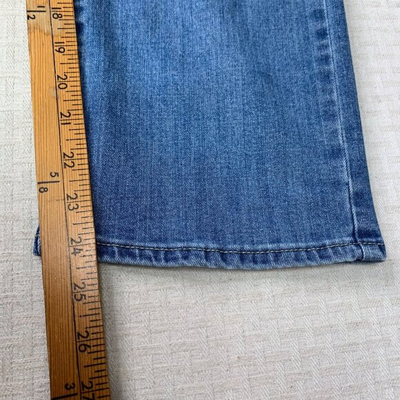 Rebecca Minkoff Womens 14P Light Wash Straight Leg Cropped Jeans Blue - Picture 8 of 10